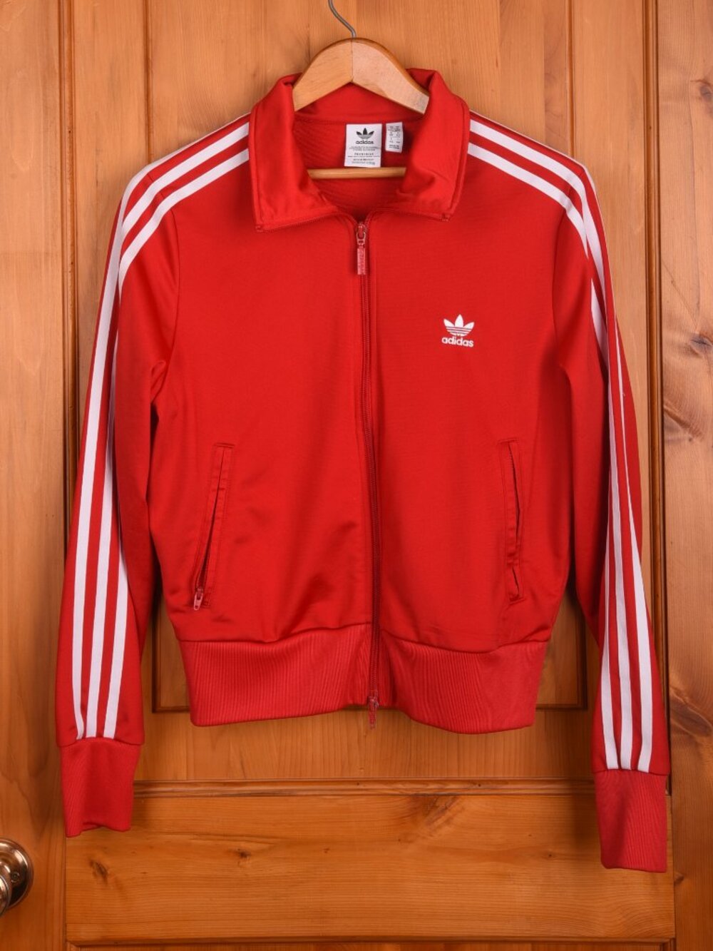 Adidas Originals Adicolor Classics Firebird Track Jacket Red Size M Cropped Fit